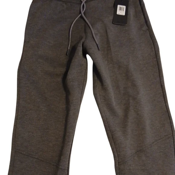 Men's Charcoal Joggers with Drawstring Waist - Picture 8 of 8